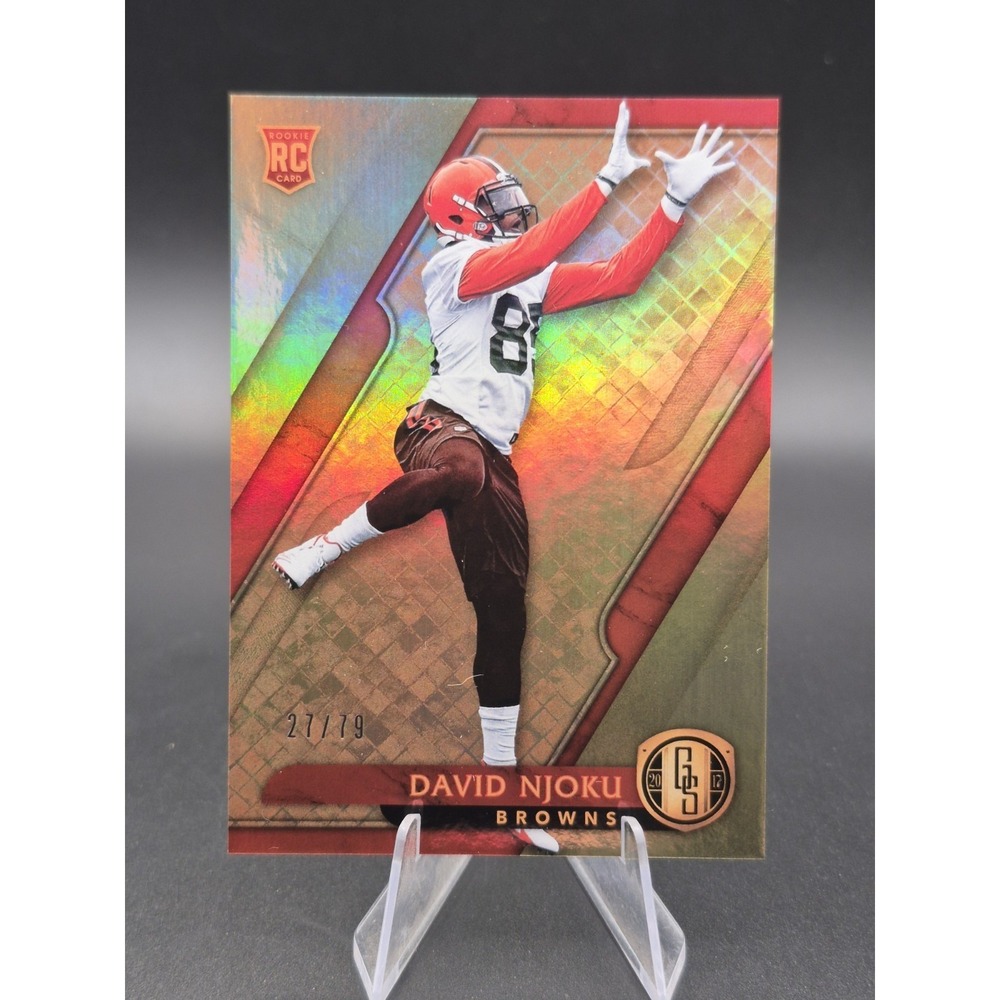 2017 Panini Gold Standard David Njuko #197 Gold /79 (RC) Cleveland Browns